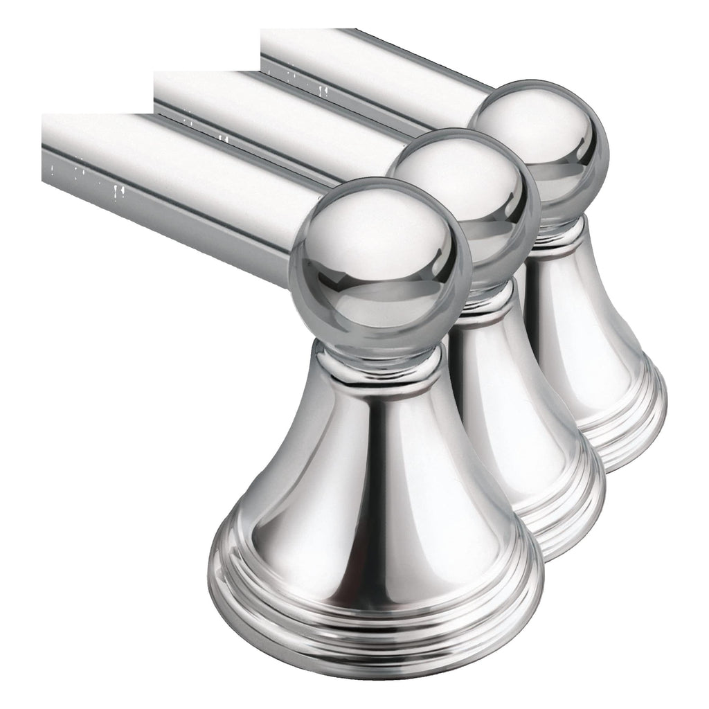 Moen Preston Brushed Nickel 24-Inch Single Wall Mounted Bathroom Towel Bar, DN8424BN