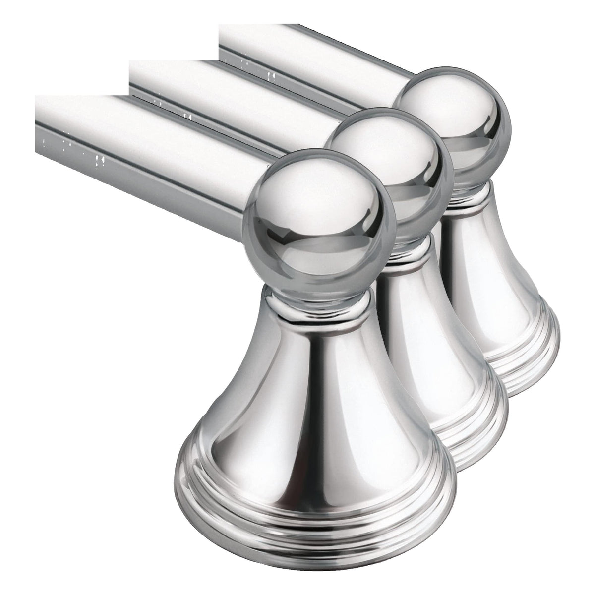 Moen Preston Brushed Nickel 24-Inch Single Wall Mounted Bathroom Towel Bar, DN8424BN