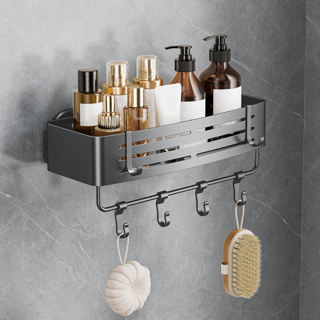 Corner Shower Caddy Suction Cup, Gray (2 Pack)