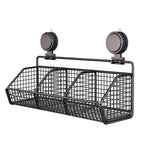 Metal Wire Hanging Storage Basket, Suction Cup Kitchen Basket (A3)