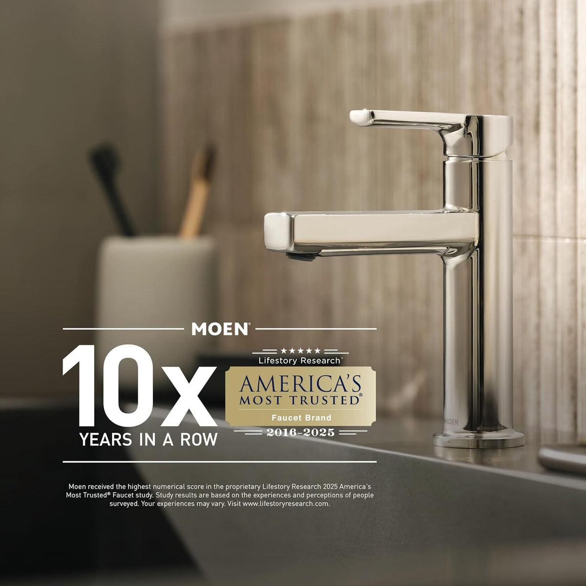 Moen Preston Brushed Nickel 24-Inch Single Wall Mounted Bathroom Towel Bar, DN8424BN