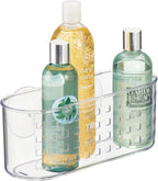 iDesign Hanging Suction Shower Caddy Basket, Clear