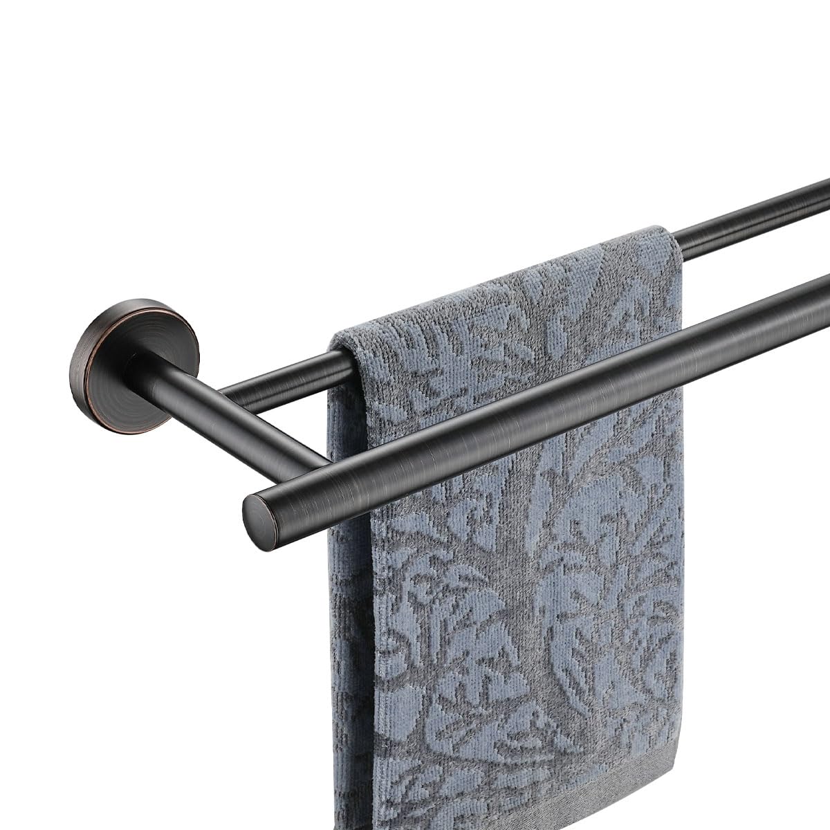JQK Double Bath Towel Bar, 30 Inch 304 Stainless Steel Thicken 0.8mm Towel Rack for Bathroom, Towel Holder Brushed Finished Wall Mount, Useable Length 27 Inch, TB100L27-BN