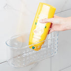 iDesign Hanging Suction Shower Caddy Basket, Clear