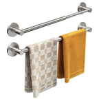 Towel Bar, Adhesive or Drill Wall Mount, Matte Black, 1 Pack
