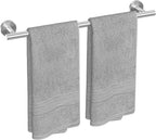 USHOWER Brushed Nickel Towel Bar, 24-Inch Towel Racks for Bathroom