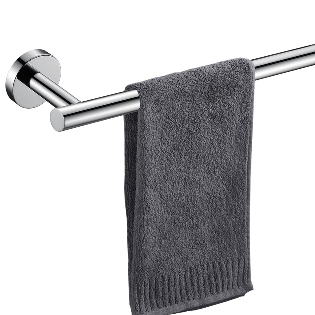 Nolimas Brushed Nickel Bath Towel Bar Single Bars Towel Rack Rod Classic Wall Mounted SUS304 Stainless Steel Bathroom Towel Holder Toilet Kitchen Towel Shelf Single Layer,16 inches