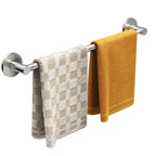Towel Bar, Adhesive or Drill Wall Mount, Matte Black, 1 Pack