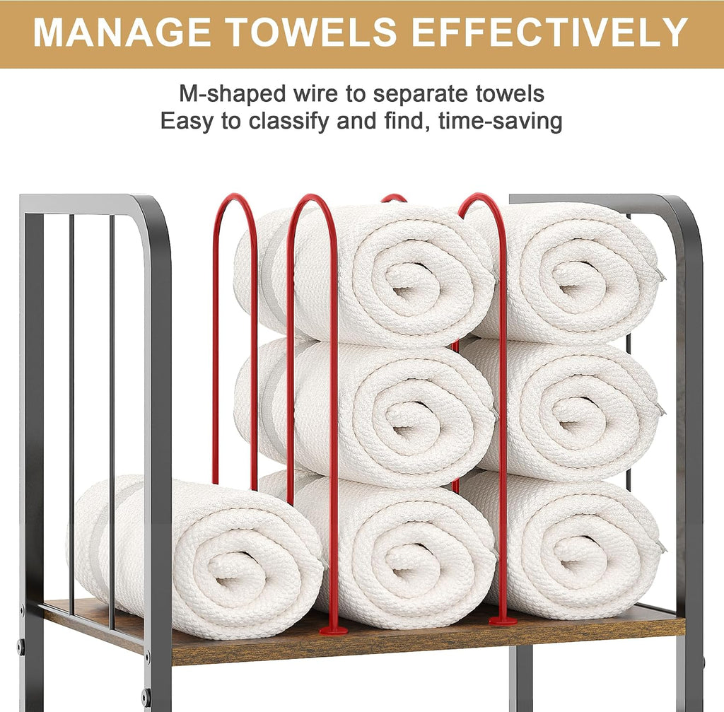 3-Tier Freestanding Towel Racks for Bathroom, Towel Rack Stand