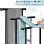 Kayfia 40'' Freestanding 3 Tier Alloy Steel Towel Rack with Storage Basket
