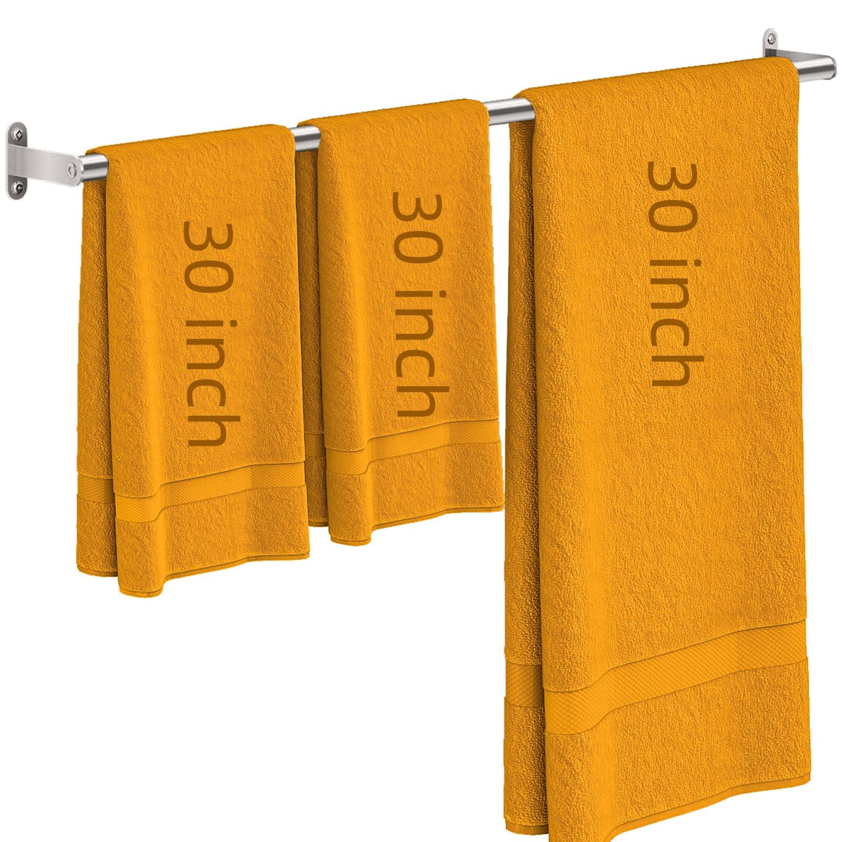JUYSON Towel Bar for Bathroom, 30 Inch Single Towel Rack, Matte Black