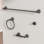 BGL Bathroom Accessory Set, Brushed Nickel Adjustable Expandable Towel Bar 4-Piece Bathroom Hardware Set Wall Mounted