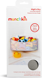 Munchkin® High 'n Dry™ Corner Bath Toy Organizer and Storage, Grey