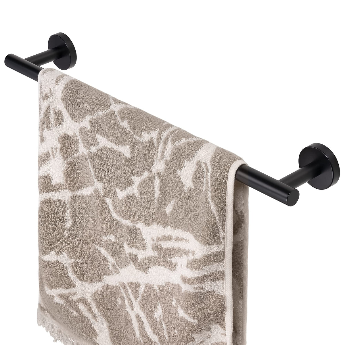HITSLAM Brushed Nickel 24 Inch Towel Bar for Bathroom, SUS304 Stainless Steel Bathroom Towel Rack Wall Mounted, Modern Home Decor Bath Towel Holder with Hardware Accessories (Total Length 25.7 Inch)