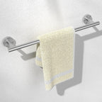 HITSLAM Brushed Nickel 24 Inch Towel Bar for Bathroom, SUS304 Stainless Steel Bathroom Towel Rack Wall Mounted, Modern Home Decor Bath Towel Holder with Hardware Accessories (Total Length 25.7 Inch)