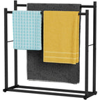 Honiter Towel Racks for Bathroom, 4 Tier Wide Towel Drying Rack Outdoor, Free Standing Towel Rack, Pool Towel Blanket Stand and Display Rack for Oversized Bath Towels