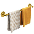 Towel Bar, Adhesive or Drill Wall Mount, Matte Black, 1 Pack