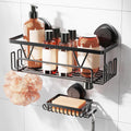 KEGII Suction Cup Shower Caddy Shower Organizer Shelf Bathroom Storage