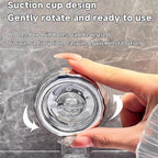 Corrugated Suction Cup Storage Holder Corner Shower Caddy Large Organizer Bathroom Shelf Clear Acrylic Shower Tray Shelves Inside Floating Shower Wall Shelf Bath Basket Rack Heavy Duty (Corner-Grey)
