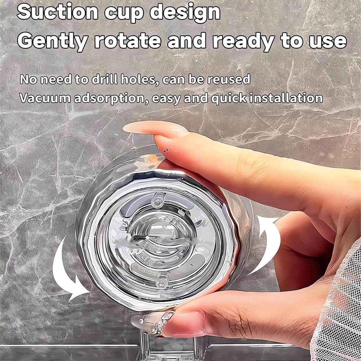Corrugated Suction Cup Storage Holder Corner Shower Caddy Large Organizer Bathroom Shelf Clear Acrylic Shower Tray Shelves Inside Floating Shower Wall Shelf Bath Basket Rack Heavy Duty (Corner-Grey)