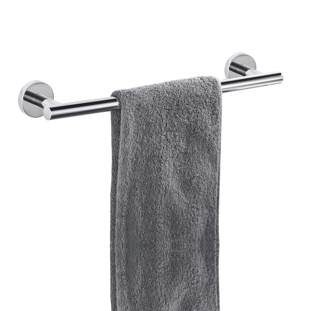 Nolimas Brushed Nickel Bath Towel Bar Single Bars Towel Rack Rod Classic Wall Mounted SUS304 Stainless Steel Bathroom Towel Holder Toilet Kitchen Towel Shelf Single Layer,16 inches