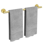 USHOWER Brushed Nickel Towel Bar, 24-Inch Towel Racks for Bathroom