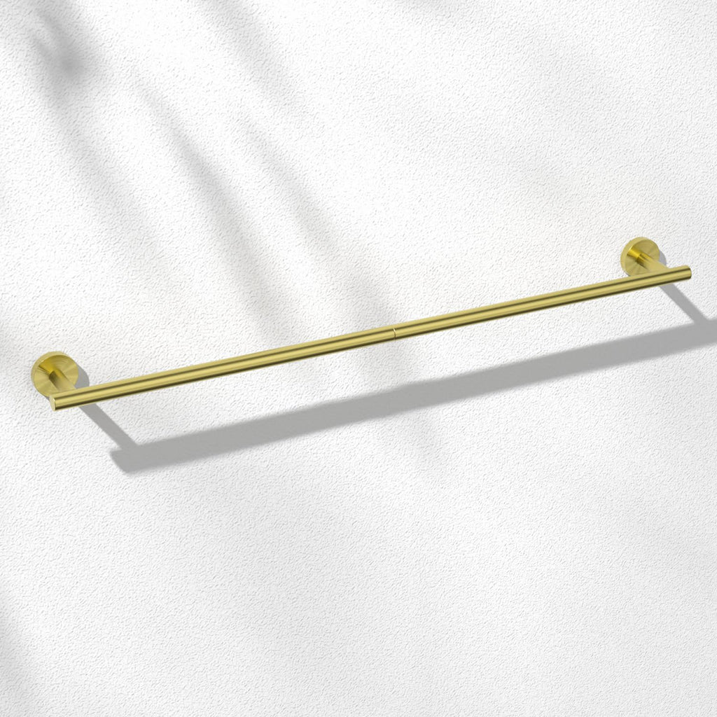 HITSLAM Brushed Nickel 24 Inch Towel Bar for Bathroom, SUS304 Stainless Steel Bathroom Towel Rack Wall Mounted, Modern Home Decor Bath Towel Holder with Hardware Accessories (Total Length 25.7 Inch)