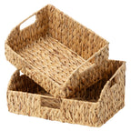 StorageWorks Wicker Baskets for Organizing,Brown Baskets for Storage,2-Pack